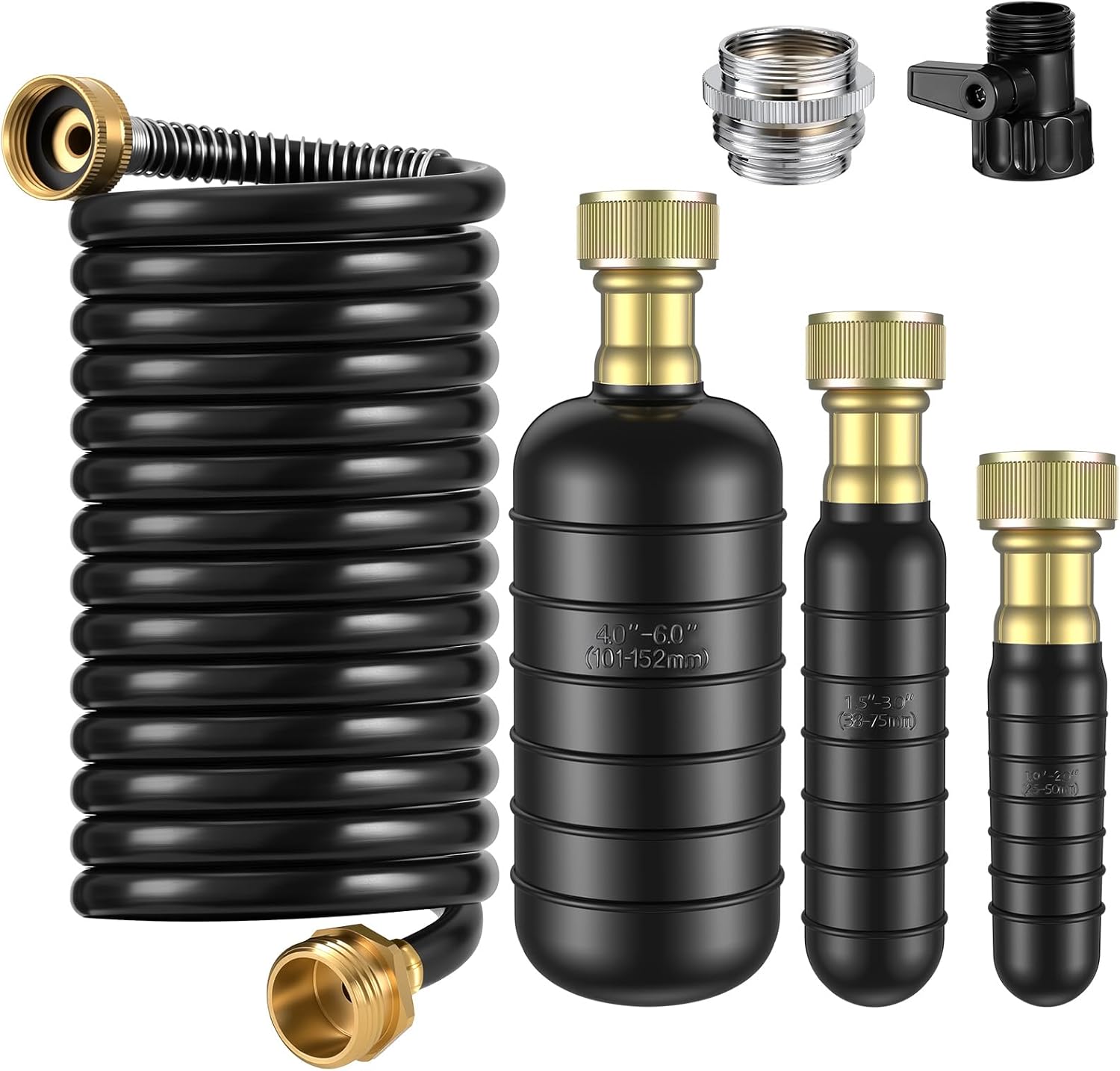 3 Pcs Drain Bladder Kit for Efficient Pipe Cleaning Solutions
