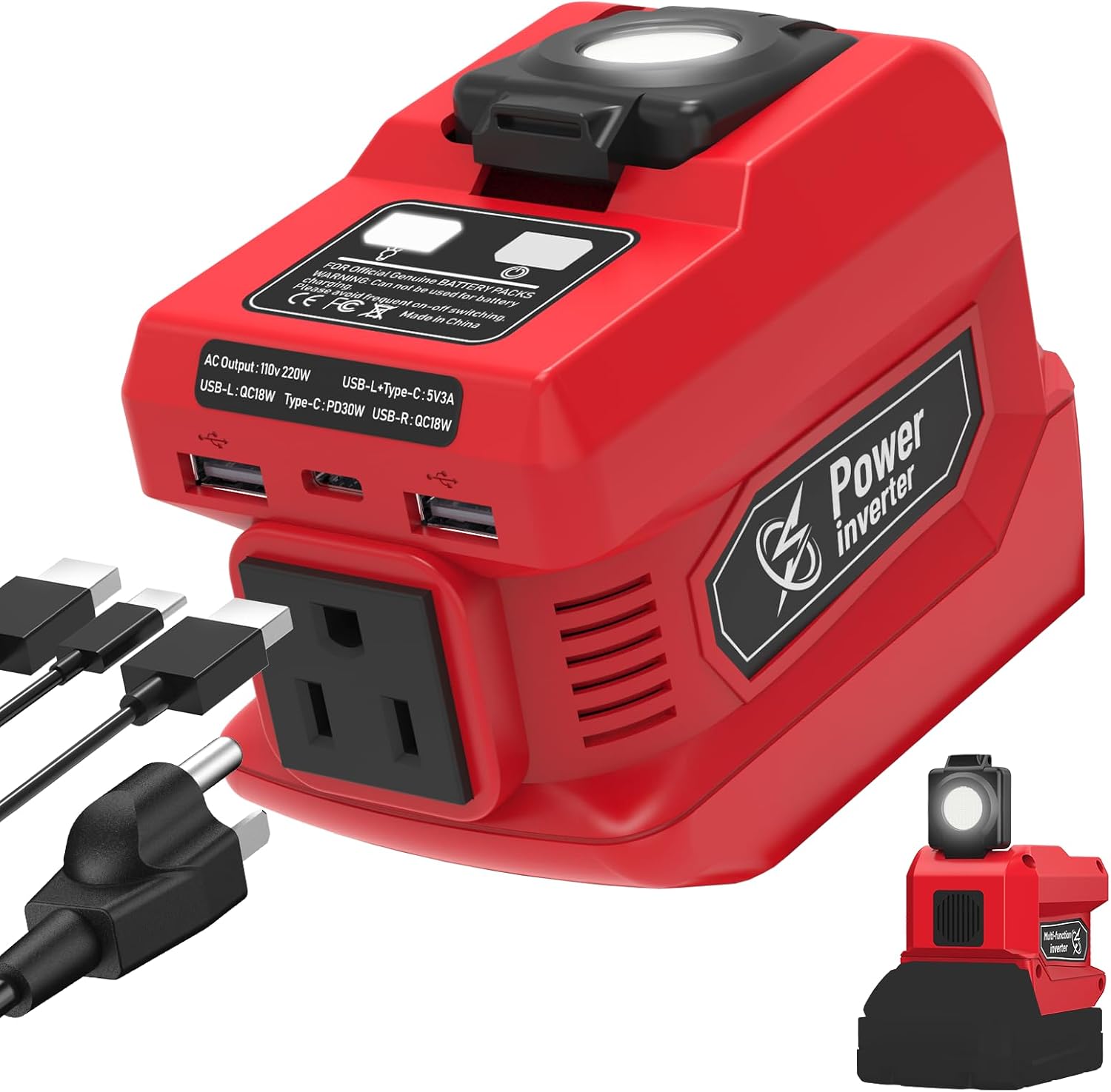 Mightrench 220W Inverter: Power On-the-Go!