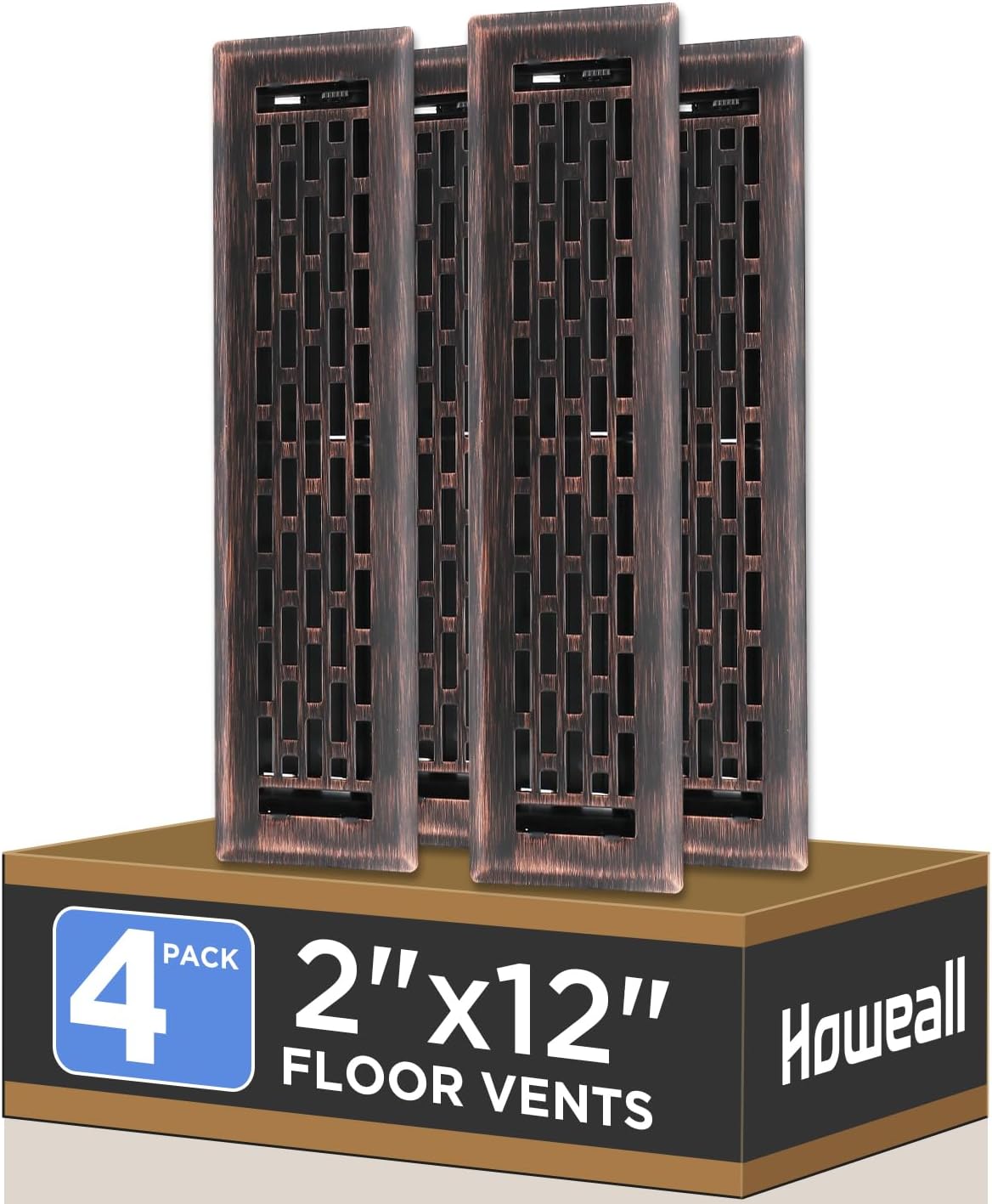 2x12 Inches Heavy Duty Walkable Floor Register for Home Use
