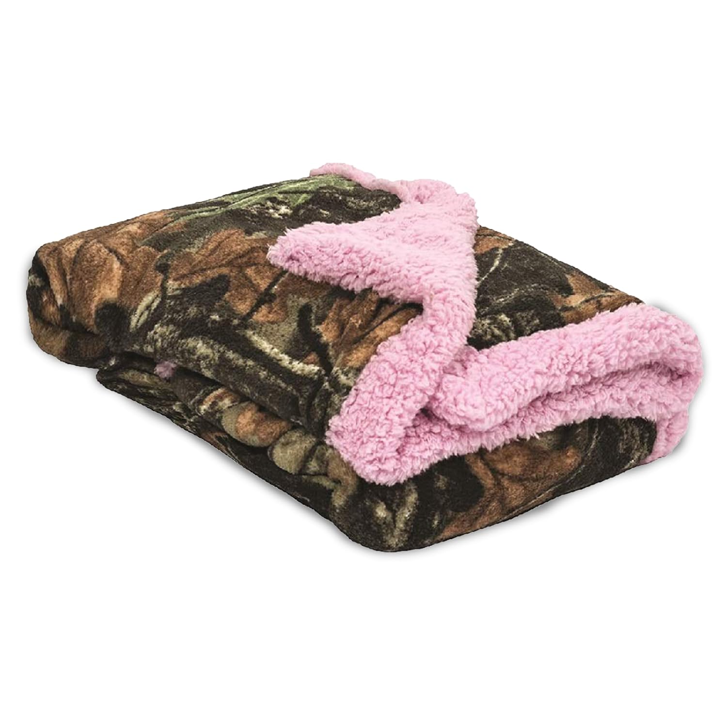 TrailCrest Baby Infant Camo Accent Soft Sherpa Blanket