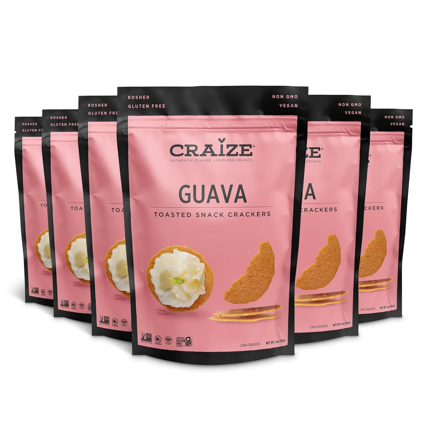 Guava Craize Corn Crisps | Gluten Free, Vegan, Kosher Snack