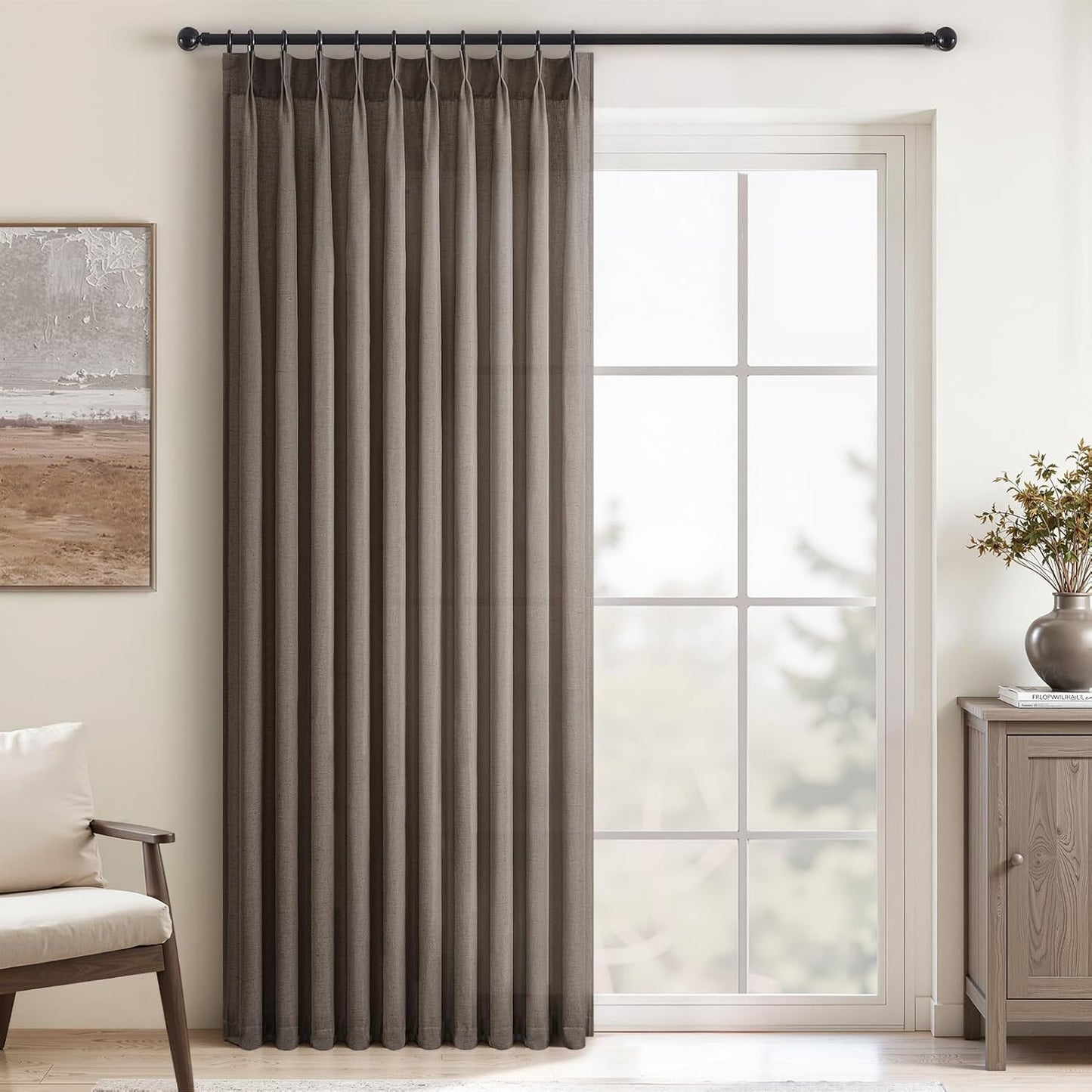 Topfinel 102 Inch Curtains for Living Room and Bedroom Decor