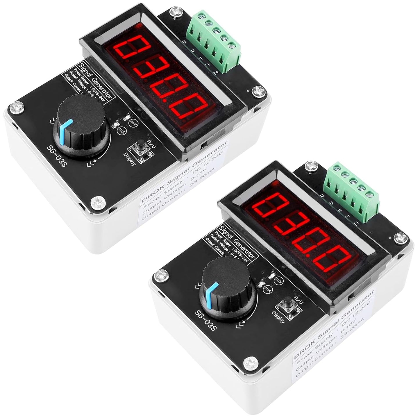 DROK 4-20mA Generator: Adjustable Signal Generator for Testing