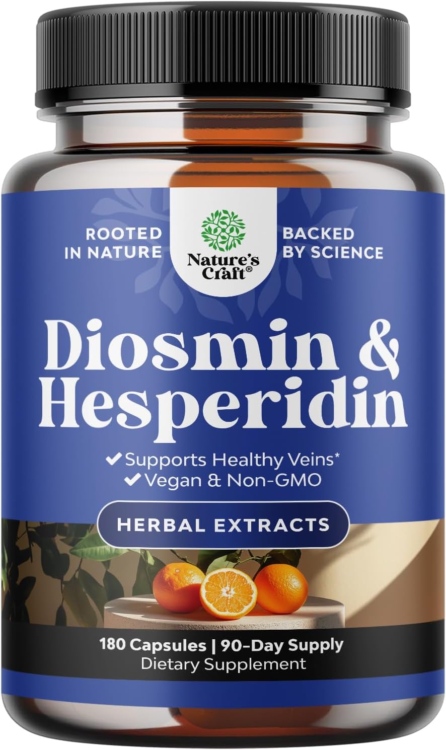Diosmin Hesperidin 1000mg Complex for Enhanced Circulation Support
