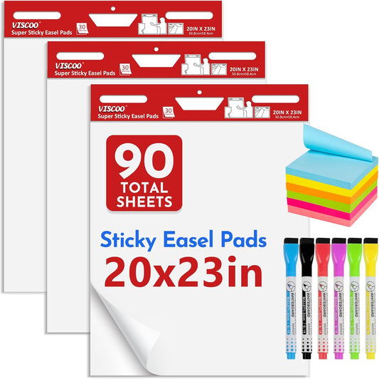 Thickened Sticky Easel Pad for Teachers, 20 x 23 Inches