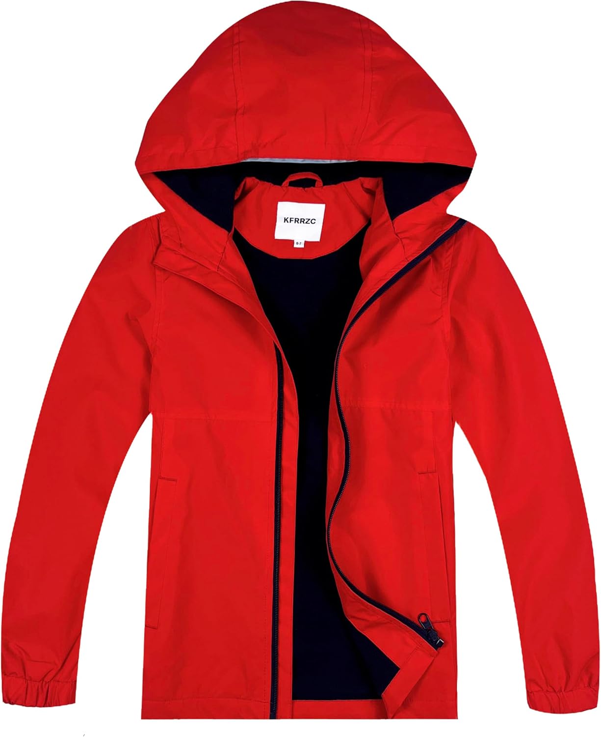 Boys Rain Jackets Waterproof Hooded Lightweight Windbreakers