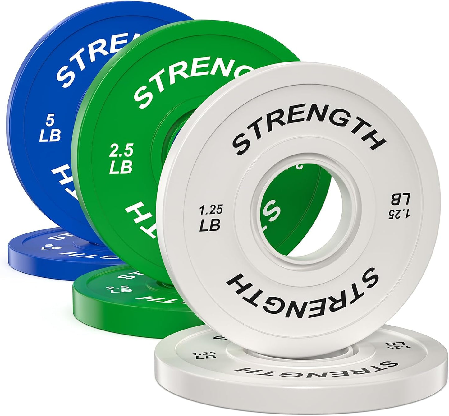 Premium Color-Coded Rubber Bumper Plates Set for Home Gym
