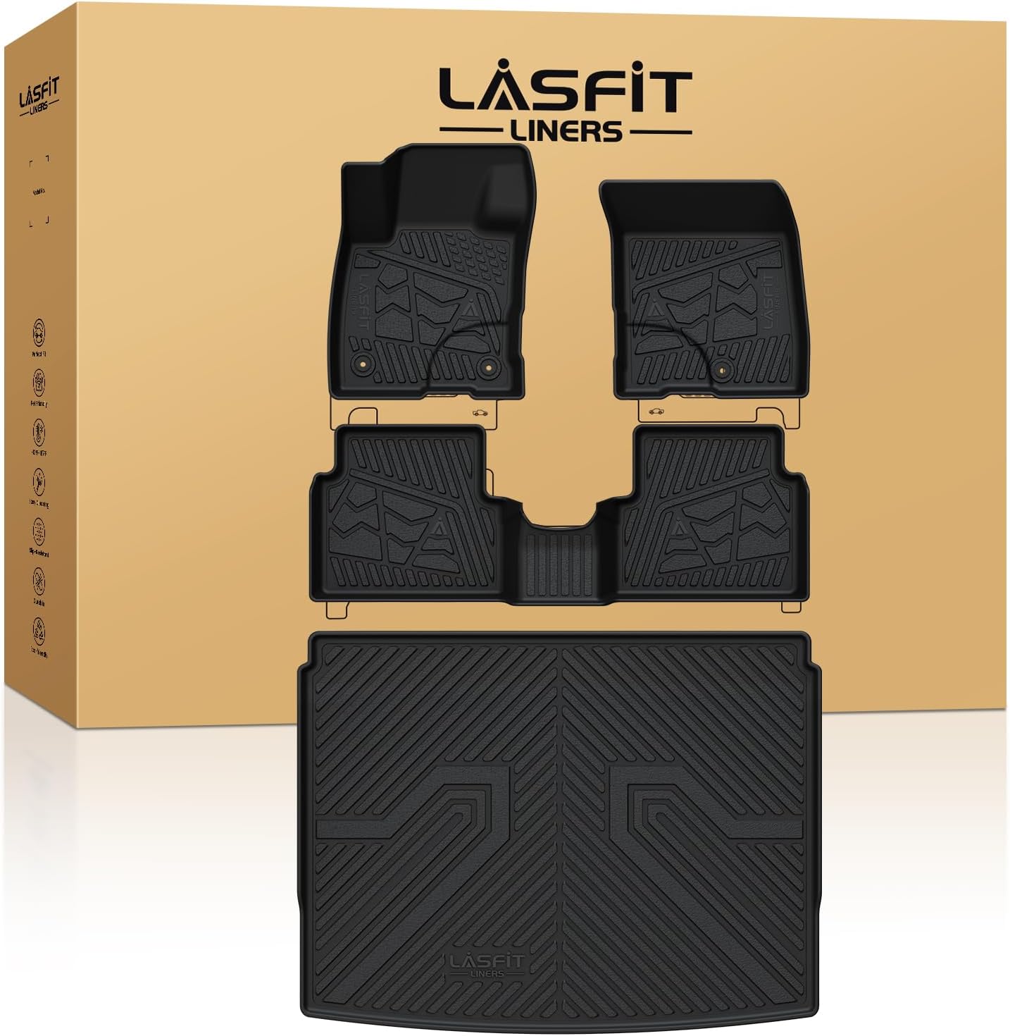Custom Fit LASFIT Floor Mats for Ford Bronco Sport 2021-2025
