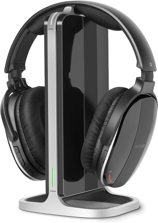 Over Ear Wireless Headphones for TV with Charging Dock & Transmitter