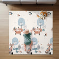 Foldable Play Mat for Baby 59 x59 in - Large Waterproof Playmat