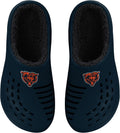 Men's Sherpa Lined Big Logo Clog - Warm Slip-On Fan Slippers
