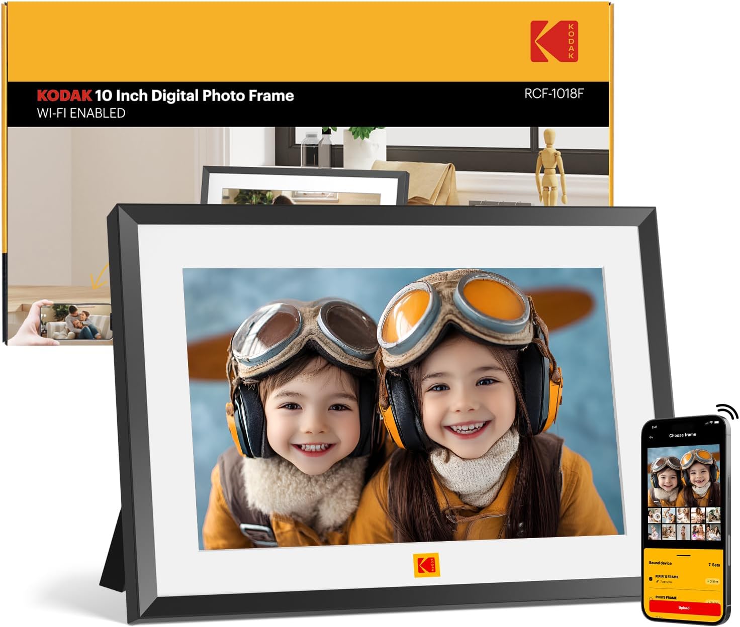 KODAK Digital Picture Frame 10.1 inch with WiFi and Touch Screen