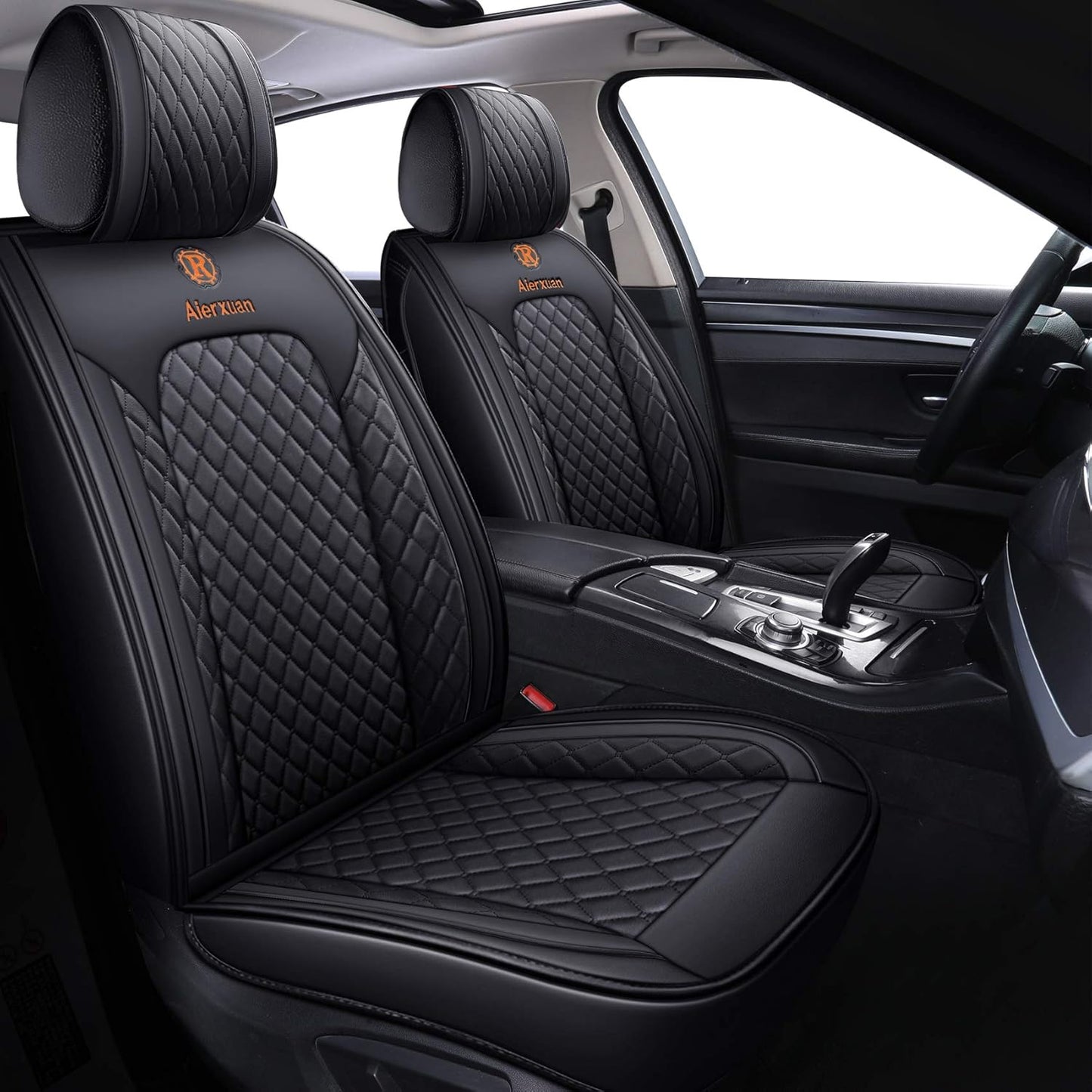 Aierxuan 5 Car Seat Covers Full Set Waterproof Leather Fit