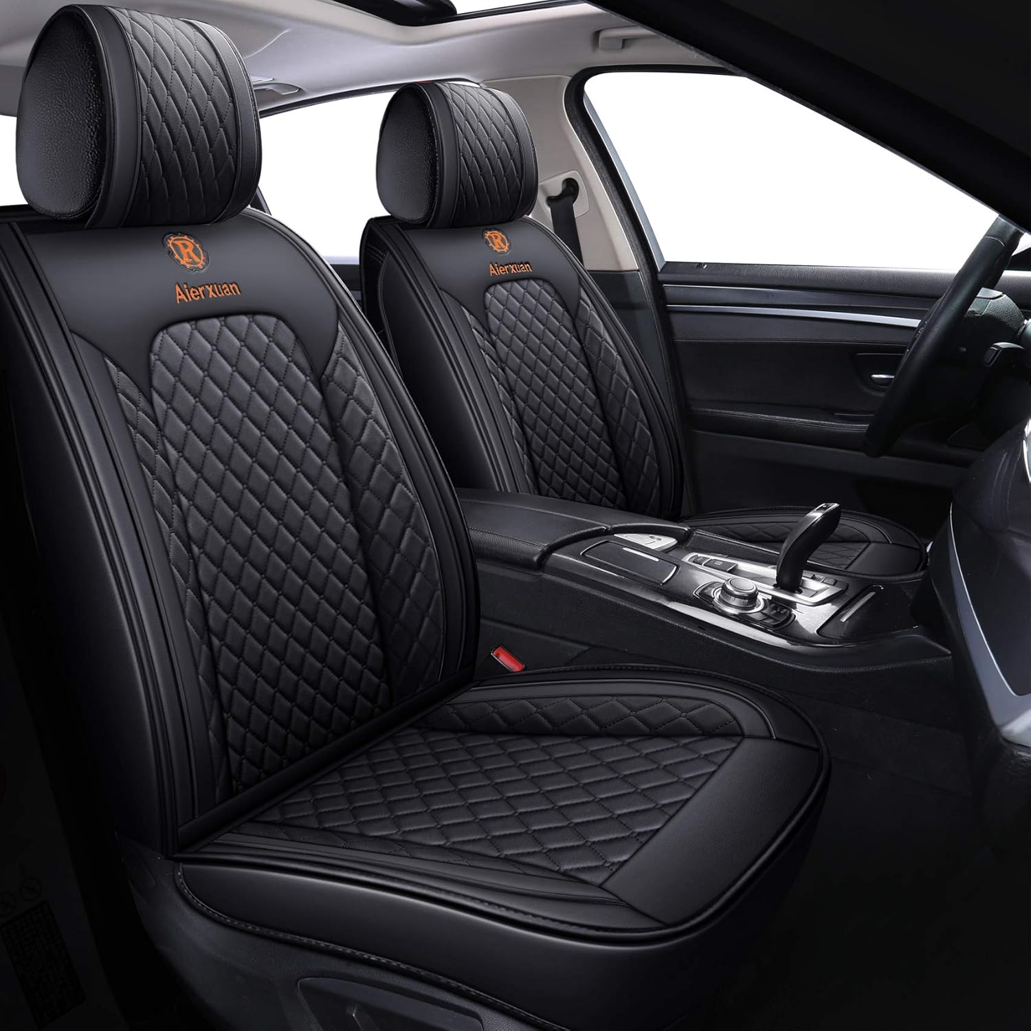 Aierxuan 5 Car Seat Covers Full Set Waterproof Leather Fit