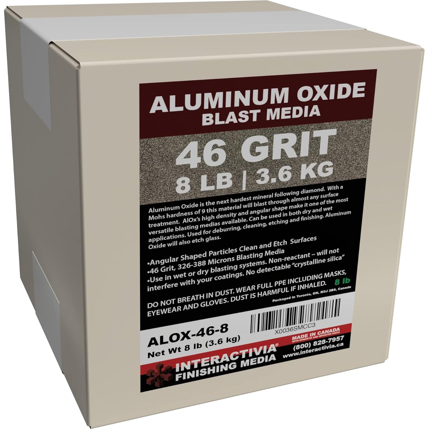 Coarse Sand Blasting Abrasive Media - 8 LBS Aluminum Oxide