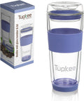 Tupkee Double Wall Glass Tumbler - Elegant Insulated Travel Mug
