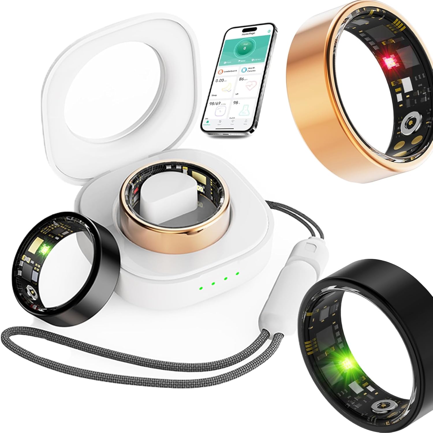 2025 New Oracle Smart Ring with Heart Rate Monitoring Features