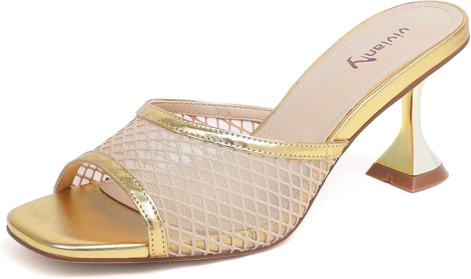 Vivianly Womens Clear Heels Sandals for Elegant Occasions