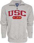 Blue 84 Men's Quarter Zip Sweatshirt Twill Applique - Team Pride