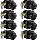 Haidms Matte Black Closet Door Knobs Interior Passage Pack - Durable