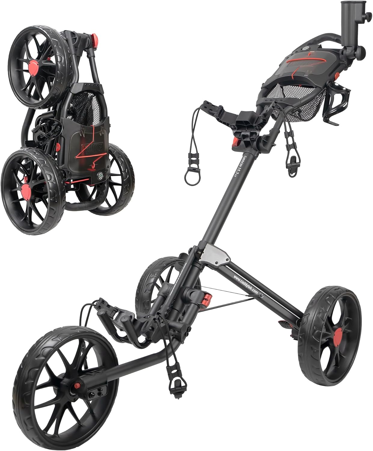 CaddyLite 15.3 V2 Golf Push Cart - Lightweight & Foldable Design