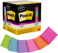 Post-it Super Sticky Notes 3x3 in, Assorted Bright Colors - Strong