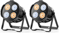 200W COB LED Stage Lights 2Pack - Warm & Cool White Par Can