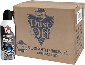 Dust-Off Compressed Gas Duster Pack of 12 for Effective Cleaning