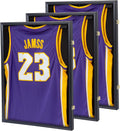 Jersey Frame Display Case 3 Pack Large Lockable Shadow Box - UV Safe