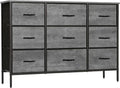 Dresser for Bedroom with 9 Deep Drawers and Stylish Design