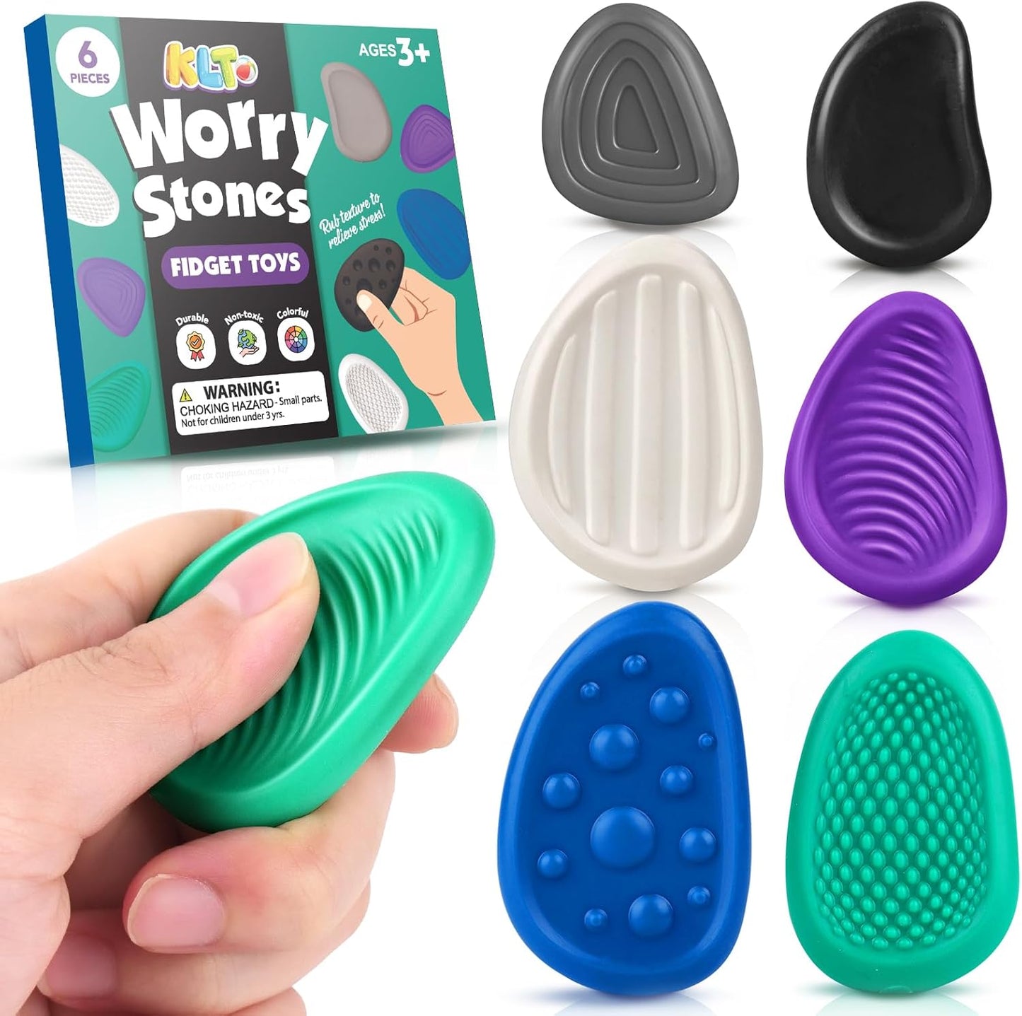 Calming Fidget Stones for Stress Relief