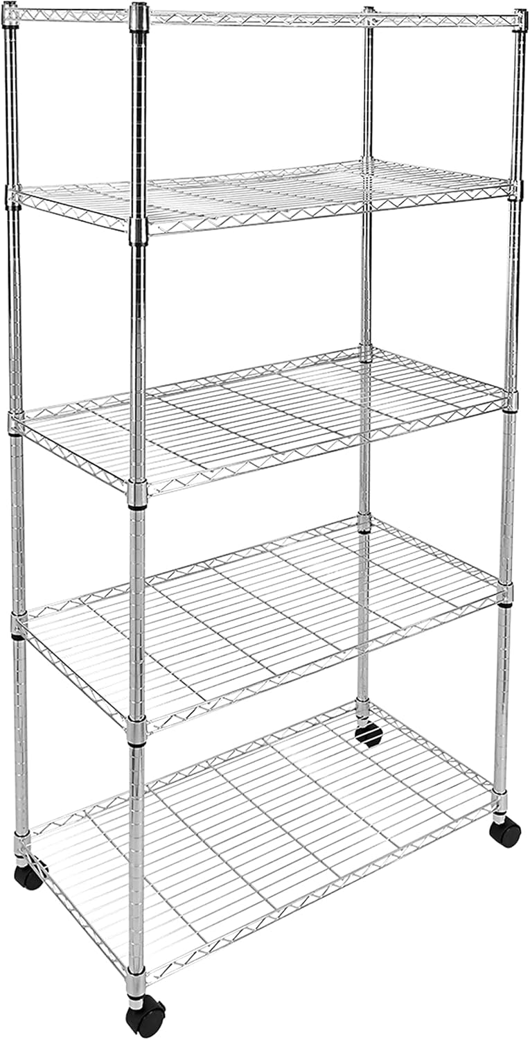 Heavy Duty 5-Shelf Storage Shelves with 1750Lb Capacity