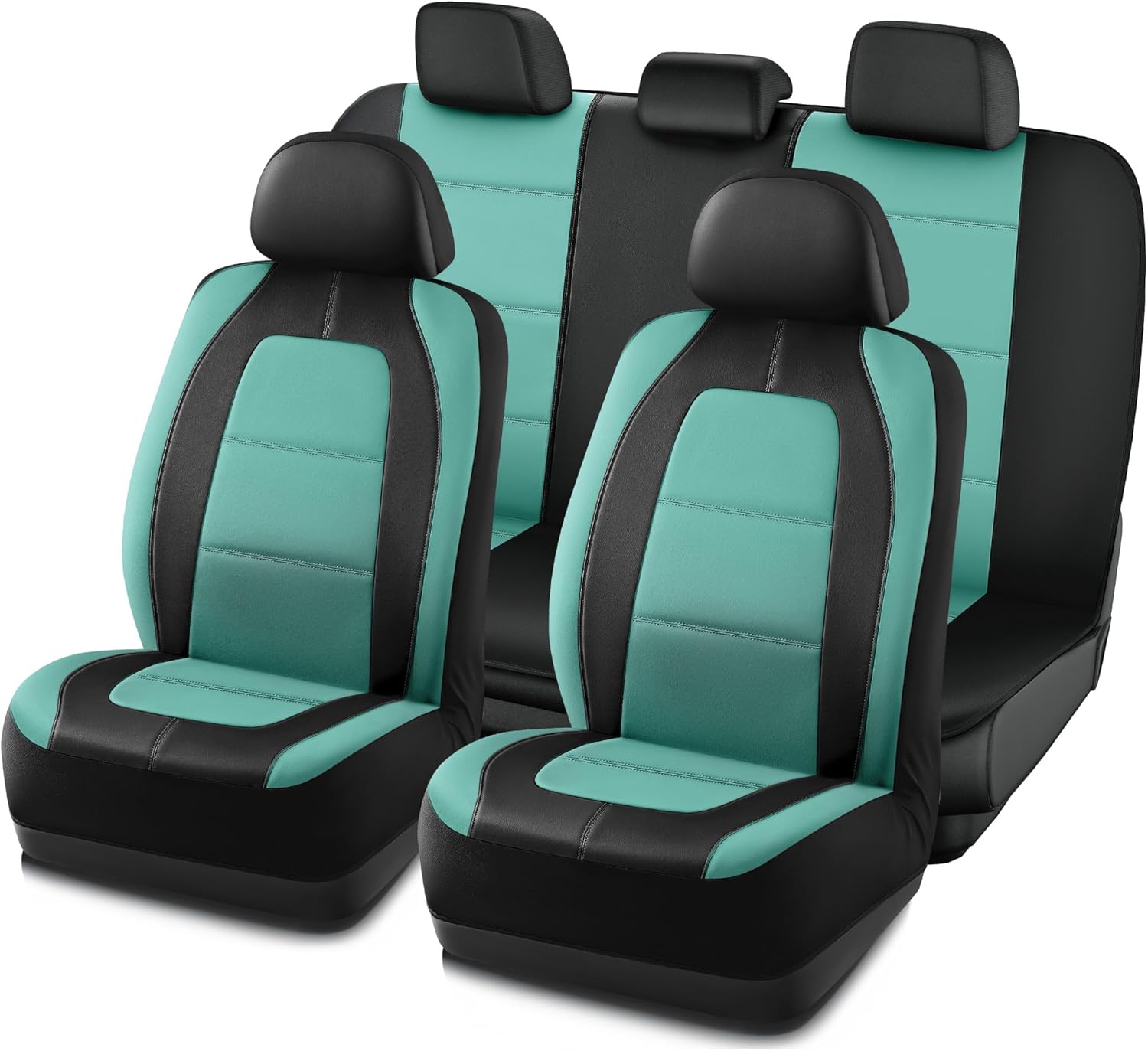 Road Comforts Leather Car Seat Cover Full Set for Most Cars