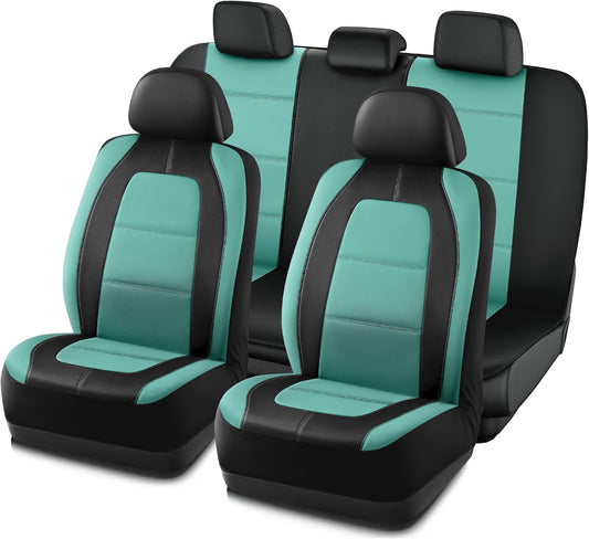 Road Comforts Leather Car Seat Cover Full Set for Most Cars