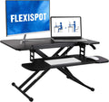 FLEXISPOT 31 in Standing Desk Converter - Smooth Sit to Stand Riser