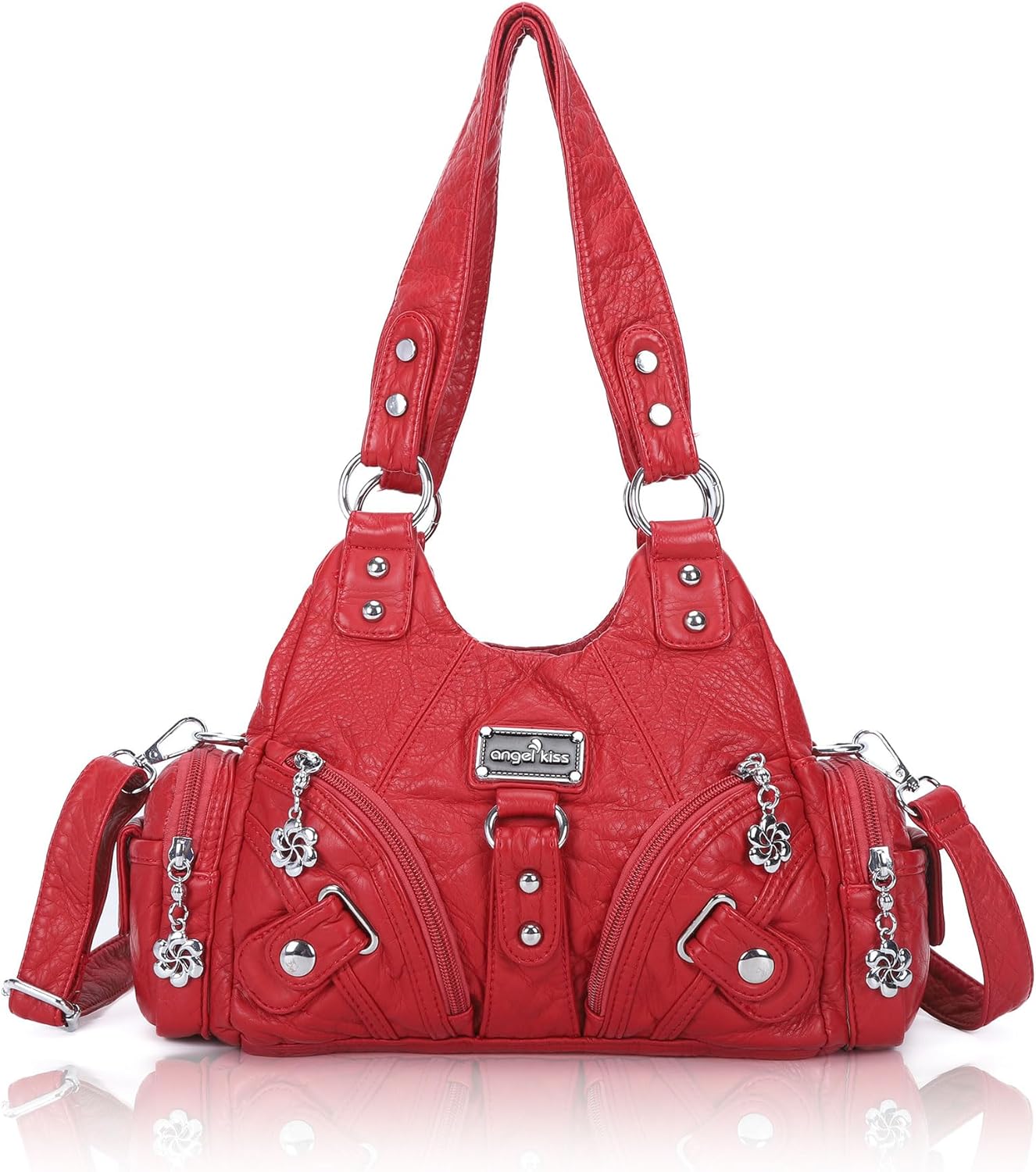 Stylish Small Hobo Shoulder Bag for Women - Multi-Pocket Tote