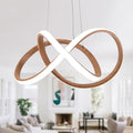 MAYNA Modern LED Chandelier with Irregular Ring - Adjustable Height