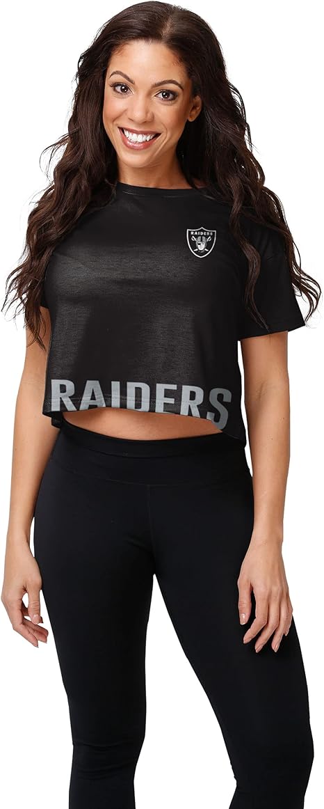 Foco Women's NFL Team Logo Ladies Fashion Crop Top Shirt Review