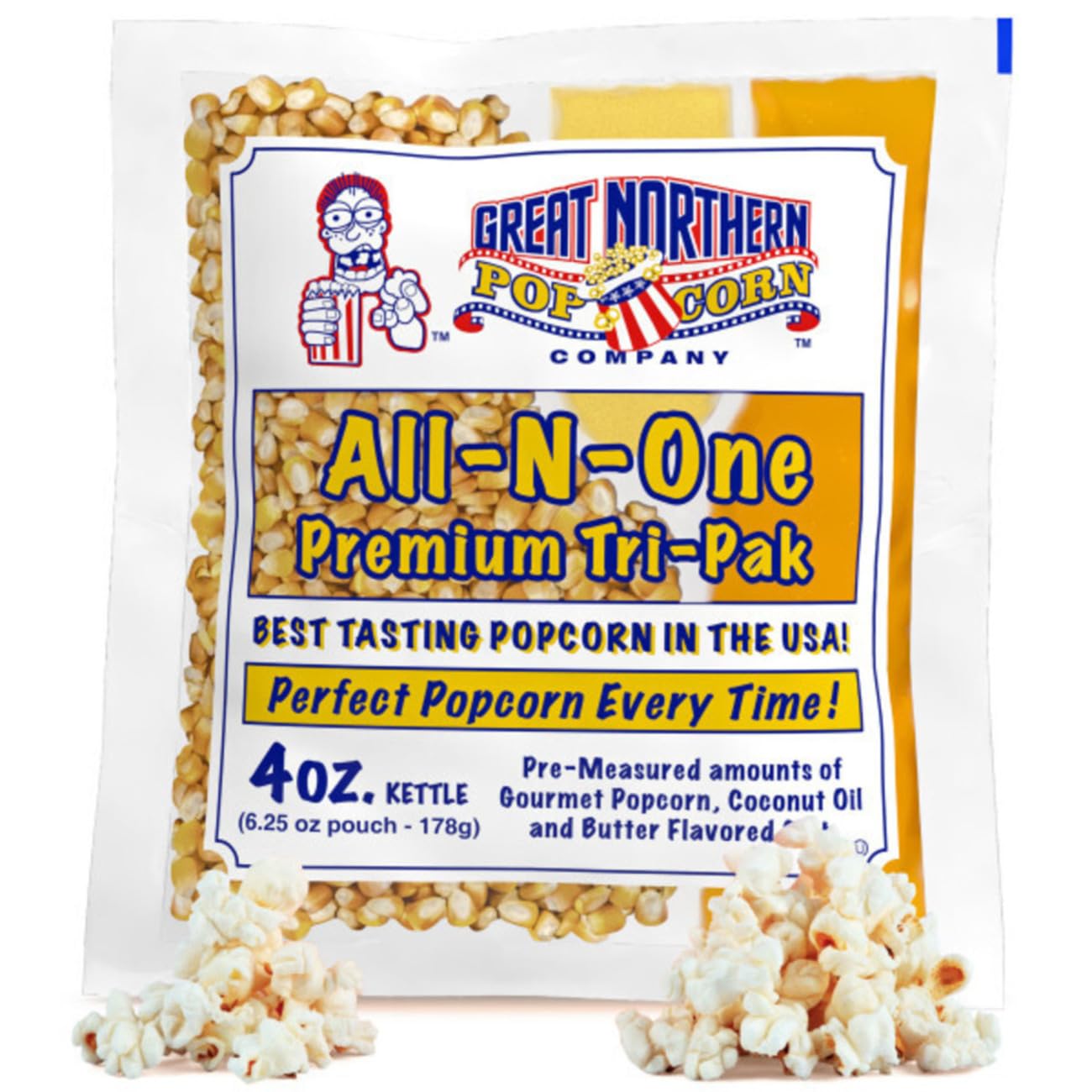 4oz Popcorn Machine Packets for Movie Theater Style Popcorn