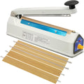 Impulse Sealer 8 in 5mm Heat Sealer for Plastic Bags - Durable Iron
