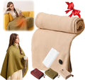 Portable Heated Shawl Wrap for Women - Rapid USB Warmth