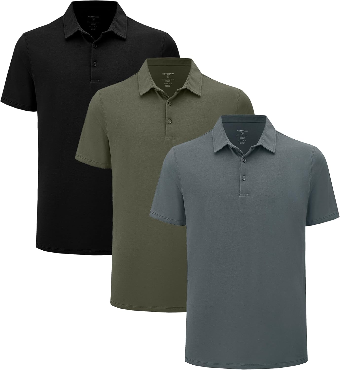 Mens Lightweight Bamboo Viscose Polo Shirt for Ultimate Comfort