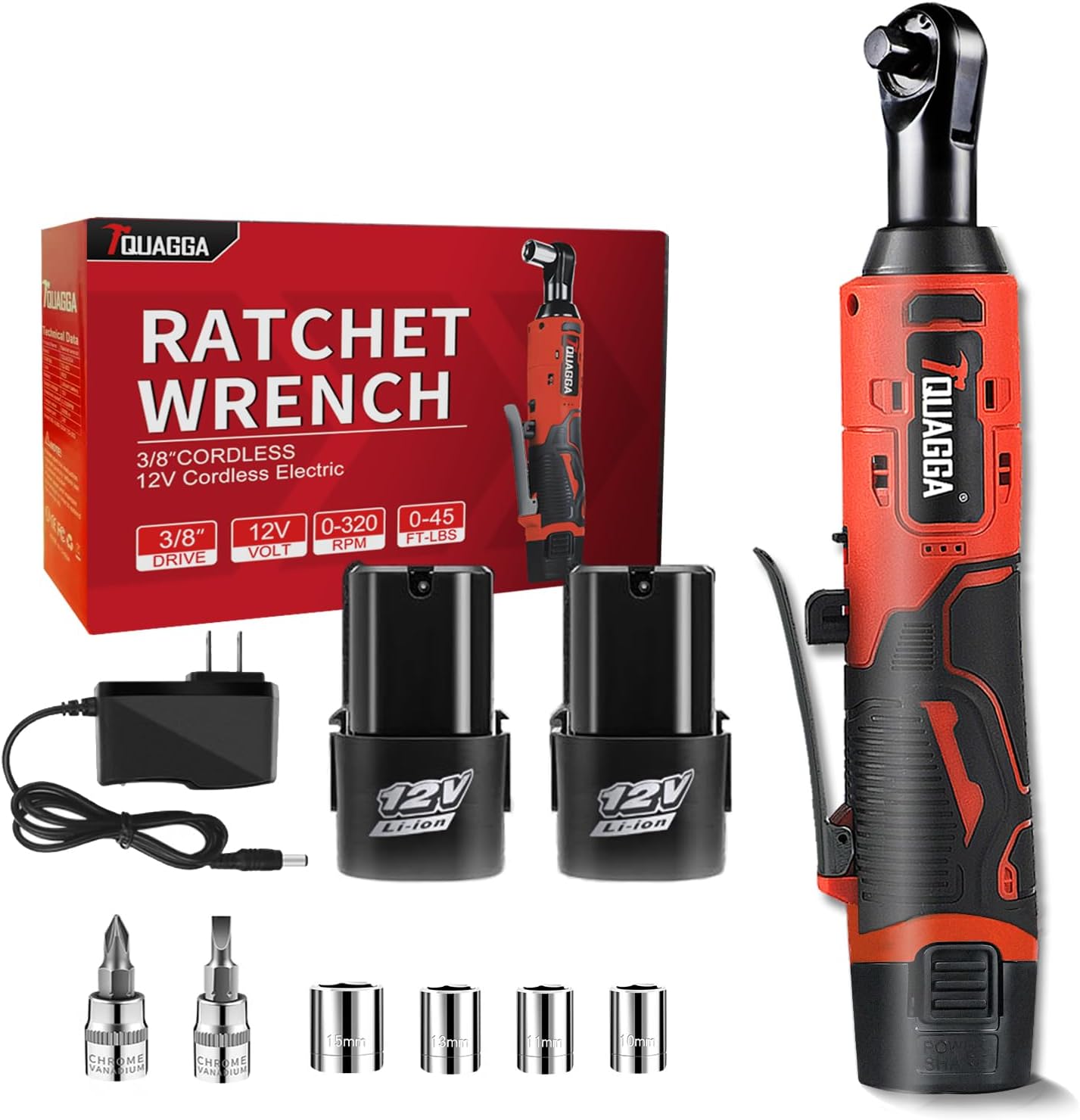 3/8 Inch Cordless Electric Ratchet Wrench Set for Power Users