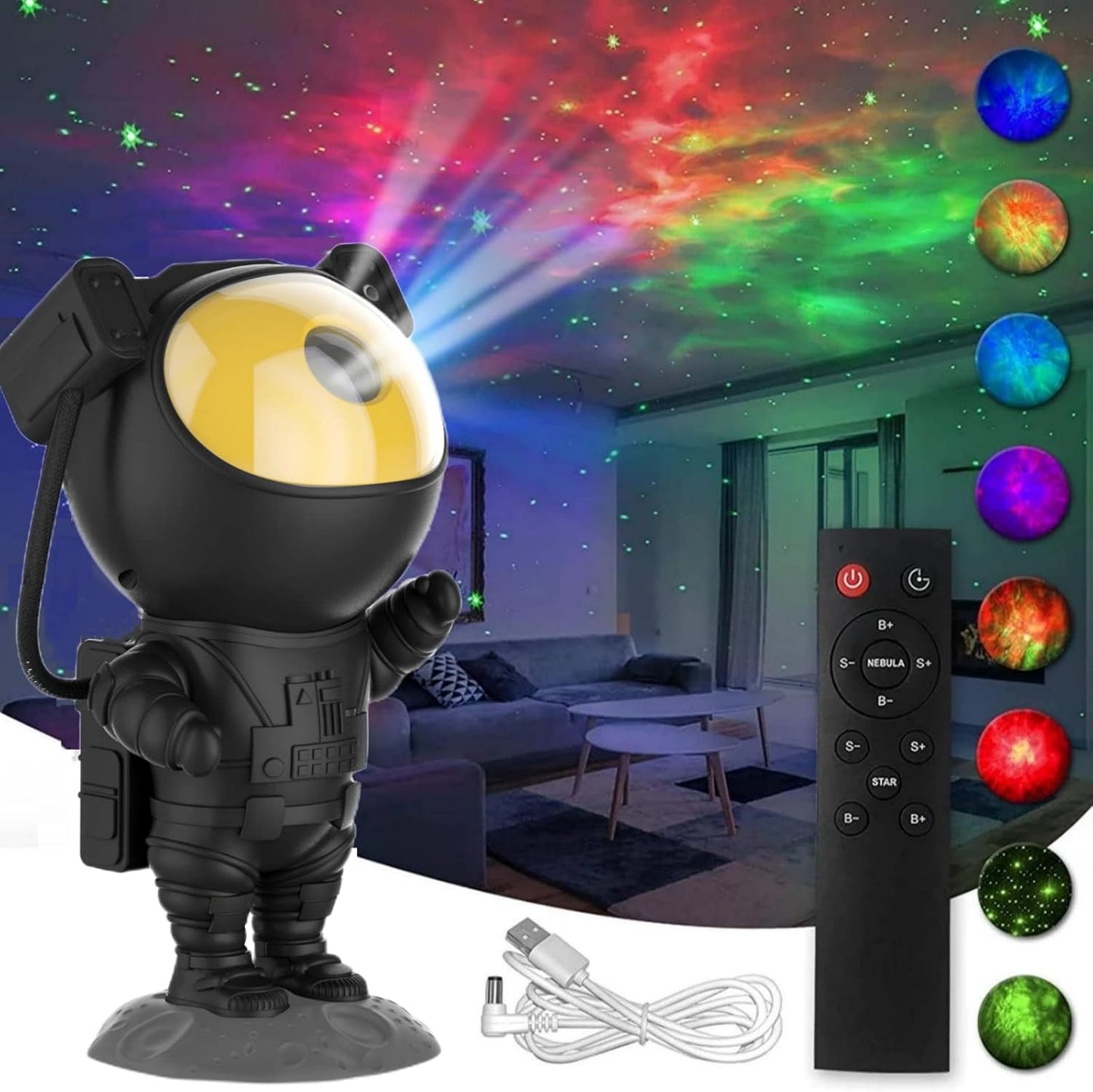 Galaxy Night Light with Remote Control