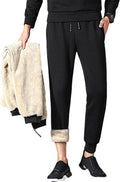 Lentta Men's Sherpa Fleece Lined Joggers - Warm Athletic Sweatpants