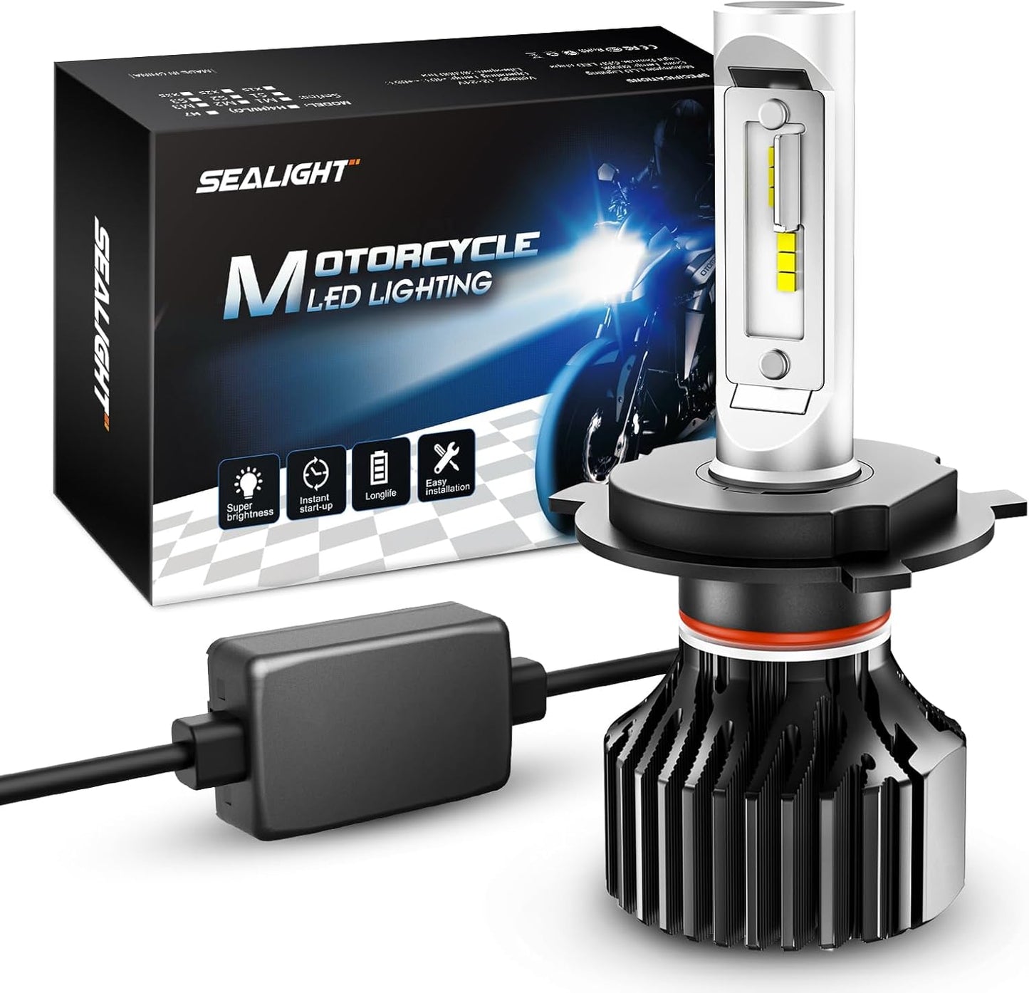 SEALIGHT ATV H4 Motorcycle Bulbs for Enhanced Visibility and Safety
