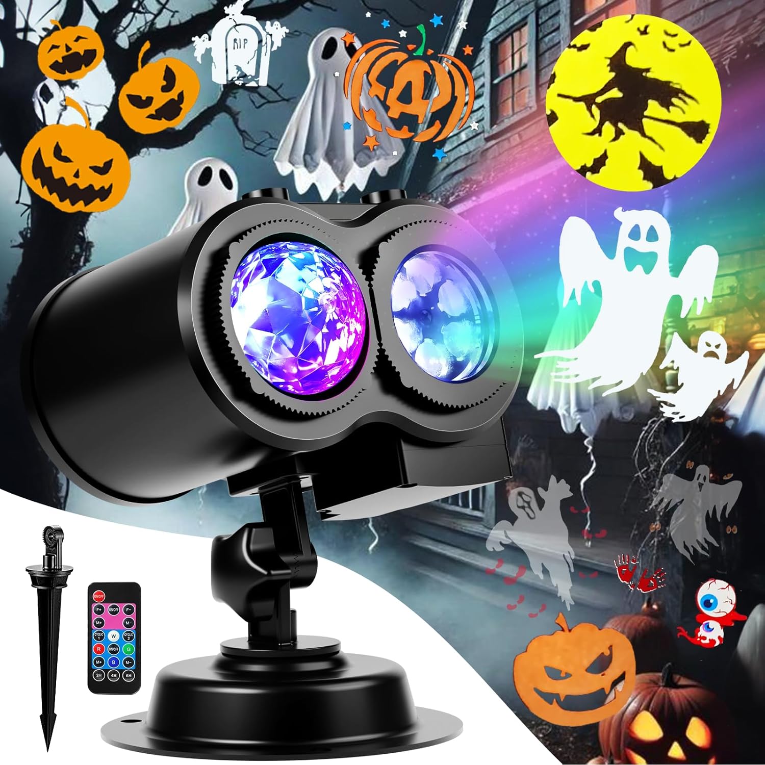 Halloween Decorations Projector Lights for Home - 2025 Upgrade