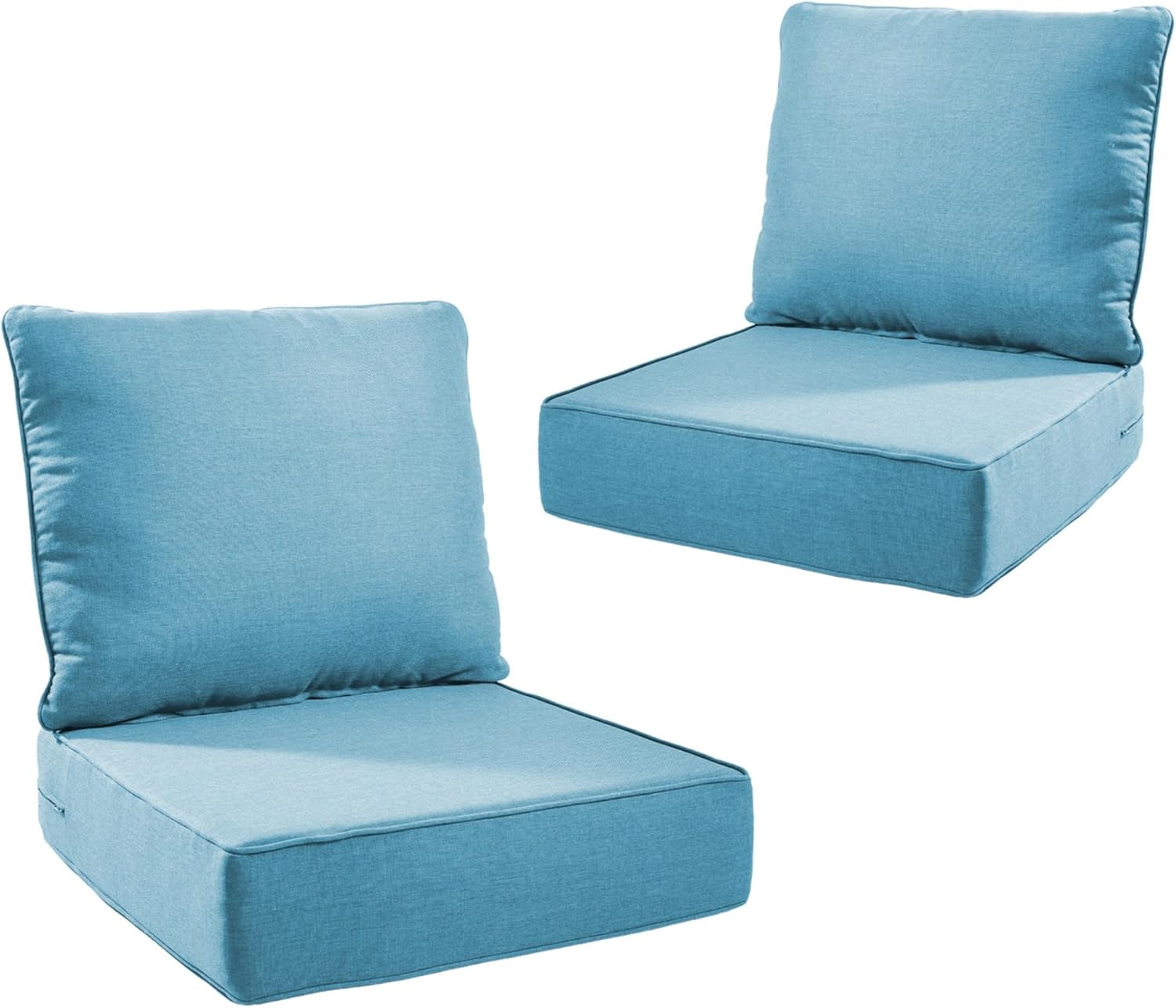 Outdoor Cushion Set for Patio Furniture - 6 Inch Thick Foam