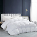 Luxurious White King Size Goose Down Comforter - Heavy Weight Warmth