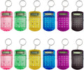 Mini Calculator Keychain Portable Pocket Calculator - Compact 12-Pack